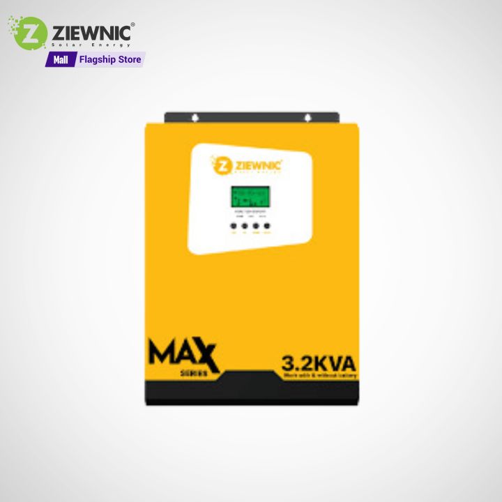 ZIEWNIC  MAX - PV4200 (3.2 KVA) SOLAR HYBRID INVERTER Running With Battery & Without Battery 100% Pure Sine Wave Solar Inverter