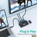 Upgrade Your Home Entertainment with KOOFIT 4K HDMI Switch 3-in-1 Out! Seamlessly switch between multiple devices, enjoy stunning 4K UHD and 3D content, and take control with the included remote. Ideal for PS5, PS4, Fire Stick, Apple TV, Xbox, and more. E. 