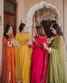 Wedding Collection Silk 3-Piece Stitched Maxi Dress for Women, Medium/Large Sizes. 