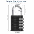 4 Digit Combination Padlock Black Number Luggage Travel Code Lock. 