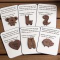Encouragement Gift Adorable Wooden Animal Pocket Hug Stress Relief Gift Small Size Encouragement Decoration Perfect for Southeast Asian Buyers Cute Animal Ornament. 