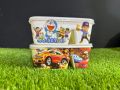 Melamine Lunch Box with Transparent Cap - Kids Cartoon Printed - Best for School, Office, Travel & Home Use. 