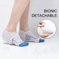1 pair Invisible Socks Silicone Height Increasing Pad Heel Insole Cushion Soles Silicone invisible heel pad heightening pad Invisible insole brand new and high quality. 