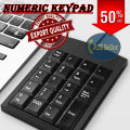 USB Wired Numeric Keypad - High Quality Digital Numbers Numpad - Best Small Numpads For Financial Accounting - Genuine Wire External Num Pad Keypads Keyboards - New Portable Ultra Slim Mini USB Number Keyboard For Desktop PC Laptop. 
