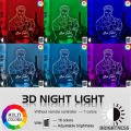 Elvis Presley Figure Night Light Led 16Color Changing 3D Nightlight The Hillbilly Cat King of The Western Pop Bedroom Lamp. 