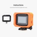 Vamson Waterproof Case For Go pro Protective Case Orange Float Cover For GoPro Hero 7 6 5 Black 7 Silver White Camera VP649. 