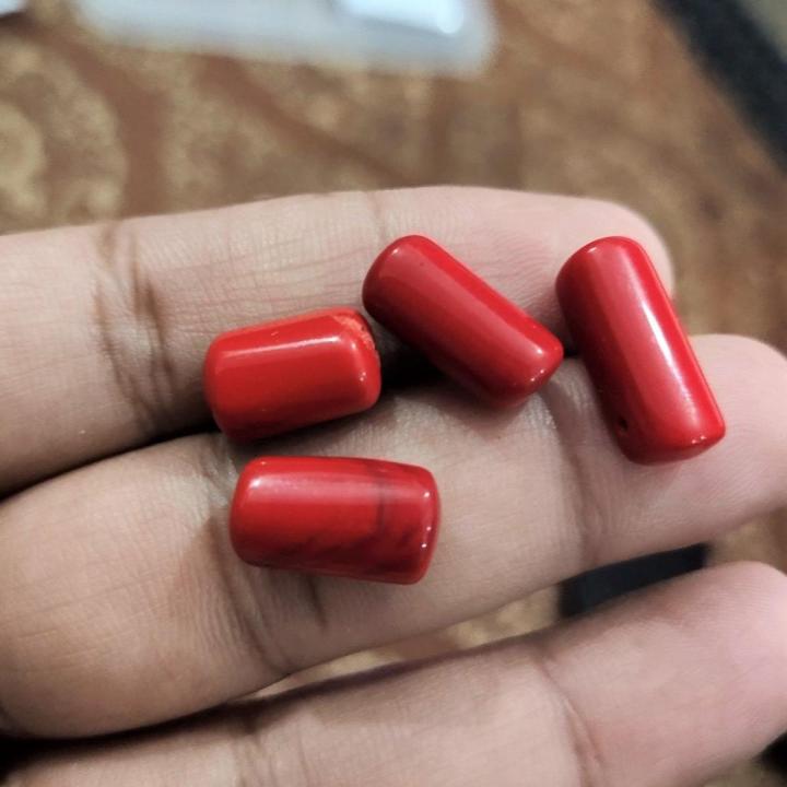 Red Coral Marjan Gemstone 8.0 crt ± 1crt (Nag) Stone For Men RIng