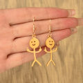 Drop Earrings Piercing Woman Trend Hip Hop Dangle Earrings. 