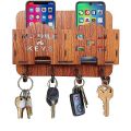 Multipurpose design Wood Key Holder | 8 Hooks | Home Decoration items | Wall Decoration items for room | Wall Hanging for keys | Wall Hanging For Decoration | key organizer | Fancy handmade key holders | Decorative wooden wall rack for key & mobile. 
