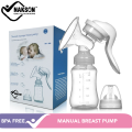 Nakson Manual Massage Milk Breast Pump baby bottle (Single), Hand Pump for Breastfeeding. 