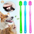 Dog Toothbrush Pet Supplies Cat Silicone Toothbrush Mouth Cleaning Care HAPPYTIME. 