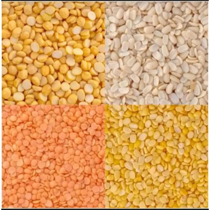 Monthly Grocery DAAL Pack of 4 (500g each) Hygienic Pack "Dal Chana - Dal Masoor-250Gram - Dal Moong - Dal Mash" Quality No.1 fresh daal/4 Daal Monthly Grocery KITCHEN Package 4 Mixed Pulses