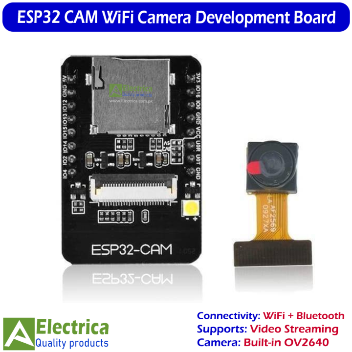 ESP32-CAM WiFi + Bluetooth Camera Module Development Board with OV2640 ...