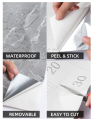 Waterproof Marble Sheet Sticker - 60cm x 100cm/200cm - Self-Adhesive. 