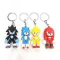 SONIC Keychain with Strap - Bag Charm keyring -  - keychain for boys -  kids -  girls -  for bag - stationary - for car  - High quality. 