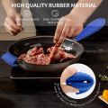 Silicone Hot Handle Holder for Cast Iron, 3 Pack Pot Handle Sleeve Non Slip Rubber Cover Set for Skillet Frying Pan. 