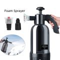 2L Hand Pump Foam Sprayer with 2 Types of Nozzle Hand Pneumatic Foam Cannon Snow Foam Car Wash Spray Bottle Car Window Cleaning. 