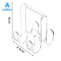 GOIKEA Transparent Watch Hanger Strong Transparent Shower Door Hook for Towels Clothes Anti-slip Bathroom Robe Hanger with Double Sides Great Load Bearing Thickness Razor Holder Included Acrylic Towel Hook. 