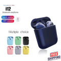 Air Pro Earbuds with Charging Case i12 Pro Air Buds with woofer Bluetooth Wireless Earphone. 