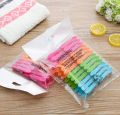 Plastic Clothespins, Heavy Duty Laundry Clothes Pins Clips with Springs, Air-Drying Clothing Pin Set(20 Pack). 