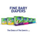 Fine Baby Diapers, Size 2, Small 3–6kg, Jumbo pack of 80 diapers. 