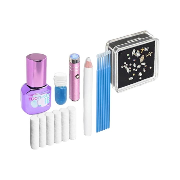 Vividaea Tooth Rhinestone Set Sparkling Smile Transformation Kit 30 Faux Crystal Teeth Rhinestones Dental Art Jewelry for A Dazzling Smile Dental Beauty Accessories