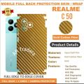 Realme_ C51 FULL BACK 360 premium Protection Skin Wrap with sides and camera protection skin for REALME C50 full cover Premium Quality skin wrap sheet for  realme c50. 