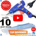 Small Glue-Gun with 10 Glue Sticks Bundle - Blue Colour Glue-Gun. 