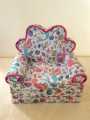 3 Layer Cute Children Seat Kids Cartoon Printed Sofa Cum Bed 2 in 1 , 100% Cotton Fabric,. 