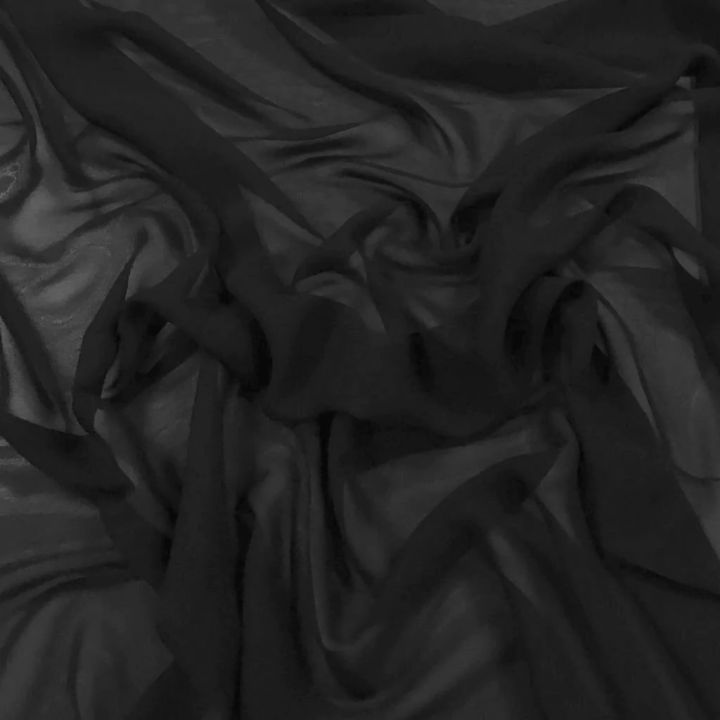 Unstitched%20fabric%20for%20women%20-%20Plain%20Black%20Chiffon%20Fabric%20(%203.25%20Yard)%20-%20Image%202