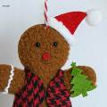Christmas Gingerbread Man Ornament for Christmas Tree for Party Decor Sturdy. 