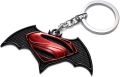 DC Batman Vs Superman Large Metal Car Keychain - Batman & Super man logo Car Key chain. 