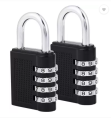 Techtest Combination Padlocks, Combination Locks for Safety, Weatherproof 4 Digit Combination Lock Safety Safety Lock  (Black). 
