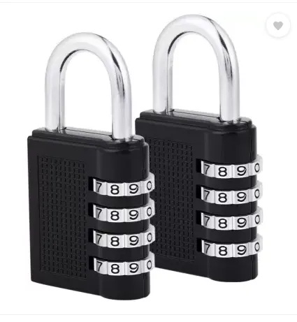 Techtest%20Combination%20Padlocks,%20Combination%20Locks%20for%20Safety,%20Weatherproof%204%20Digit%20Combination%20Lock%20Safety%20Safety%20Lock%20%20(Black)%20-%20Image%202