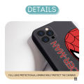 Jizetin for iPhone 5 / 5S / SE Back Cover Cute Spiderman For Boys Liquid Silicone Phone Case Soft Full Camera Protect Phone Cases. 