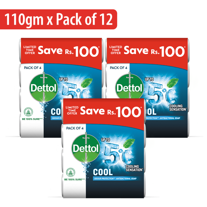 Dettol Soap Cool 110gm - Pack of 12