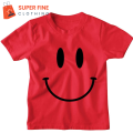 Smiley Fine Jersey Printed Tshirt for Boys and Girls. 