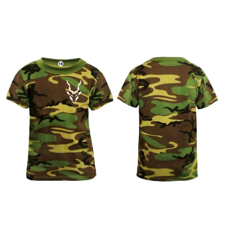 Kids Commando T Shirt with Markhor logo Army camouflage DRI-FIT Cotton T Shirt Round Neck High Quality Commando T-Shirt FOR BOYS AND GIRLS BOTH