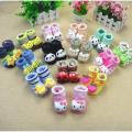 Pack of 5 - Baby 2 in 1 Socks Shoes / kids Toddlers Booties 0 - 12 month - Multicolour. 
