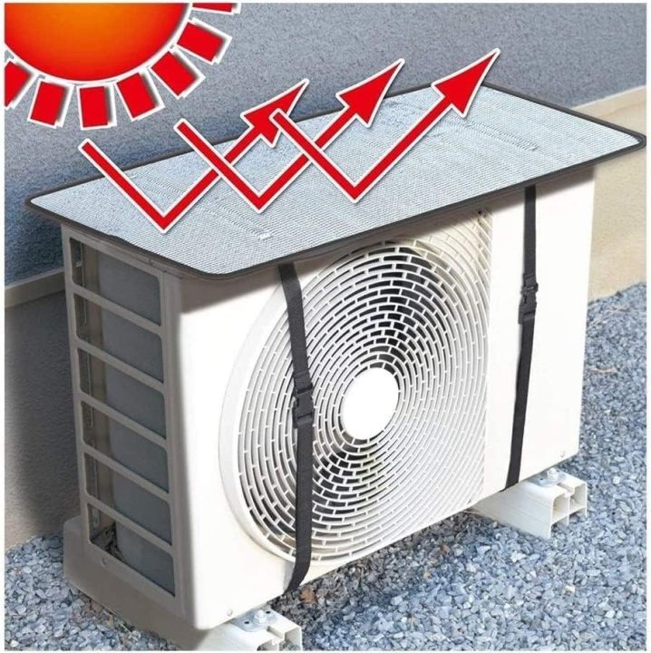Aluminum foil Ac Outdoor Unit Protector From Heat And Water Proof Air ...