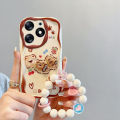 For Tecno Spark 10 Pro Spark 10C Spark 10 4G KI5q KI7 Cover,with Flower Bracelet 3D Cute Cartoon Pattern Shockproof Silicone Phone Case. 