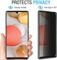 Samsung Galaxy A32 Anti_Spy Privacy Protector 360 Degree HD Tempered Glass Privacy Protector - Black. 