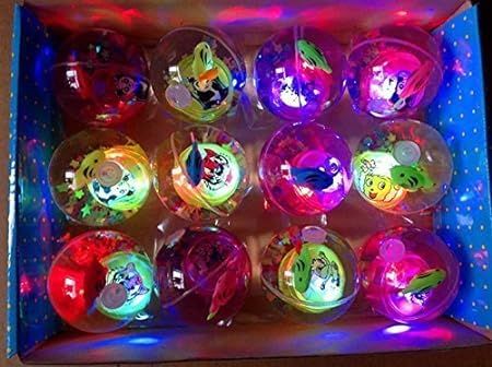 Hi-Bounce Crystal Glitter Yo Yo Balls | Water Light 55mm Ball For Through, Catch(pack of 1)