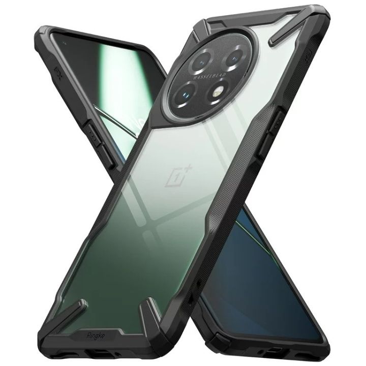 Ringke Fusion-X Black Case for OnePlus 12 Perfect Grip