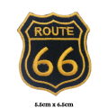 Route 66 Embroidered Iron On Patch Sew On Badge For Bags Caps T Shirts Jeans Applique. 