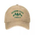 Morning Wood Lumber Company Denim Baseball Cap Hiking Fishing Hip Hop Hats Wholesale Female Male Classic Design Baseball Caps. 