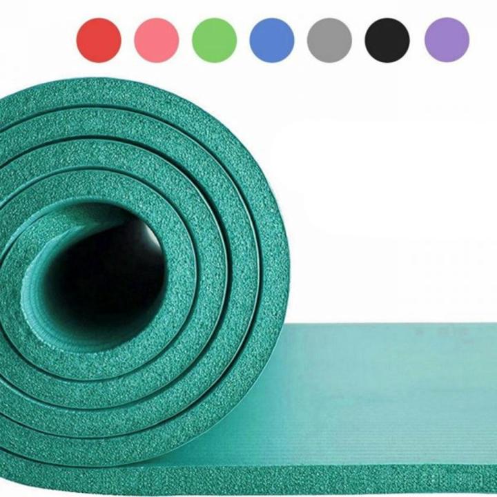 YOGA MAT NBR METERIAL 10MM THICKNESS (SIZE 2X6 Feet) Daraz.pk