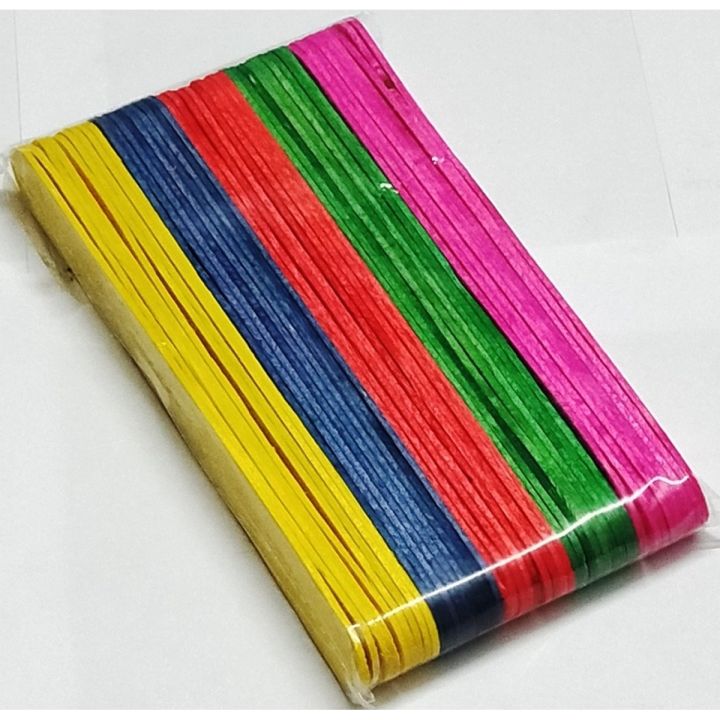 50%20multicoloured%20little%20craft%20sticks%20in%20a%20pack%20Ice-cream%20skewers%20Wooden%20Popsicle%20Sticks%20(Length:%204%20Inches;%20Width:%201%20centimetre)%20for%20DIY%20Craft%20Creative%20Designs%20for%20Kids'%20Education%20/%20Ice%20Cream%20Stick%20Art%20-%20Image%202