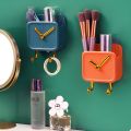 One Multipurpose Clock Shape Wall Mobile Holder Self Adhesive With 2 Hook | Mobile Charging Stand | Home Decoration Item Keys Hanging Hooks | Wall Mount Hanging Stand For Keys | Home AC TV Remote Holder | Wall Mounted Self Adhesive Key Holder Multi Colors. 