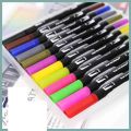 Giorgione Signature Double Head Art fineliner Brush Marker Pens 1 - 2 MM Tip 12 Colors Set Double Tip Pens for Coloring, Bullet Journal, Painting, Calligraphy and Lettering. 